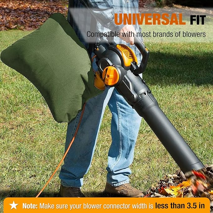 Zipcase Leaf Blower Vacuum Zippered Bottom Dump Bag for for Ultra Blower Rake & Vacuum Leaf Blowers
