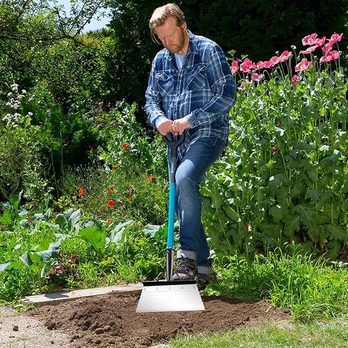 Multifunctional Outdoor Garden Shovel, Stainless Steel Garden Cleaning Shovel, Garden Scraper for Weeds and Moss,Farm Weeding Remover Tool, Snow Removal Shovel, Not Included Handle, 20cm