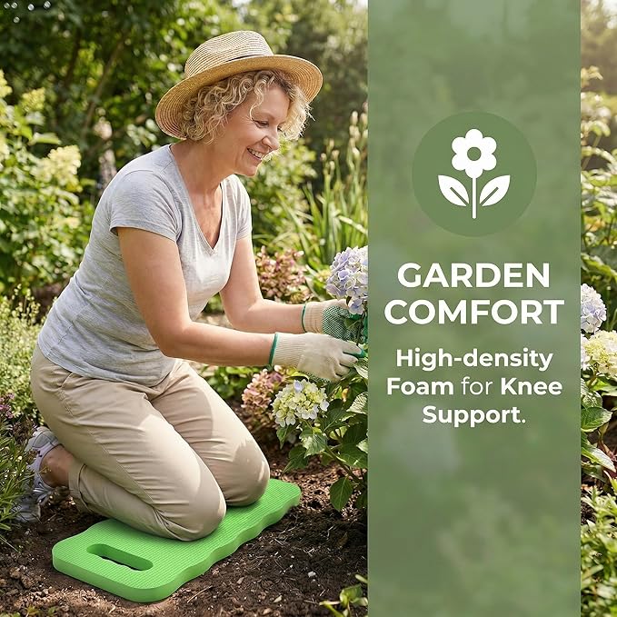 4Pcs Thick Foam Garden Kneeling Pad 16 x 7 Inches Waterproof Knee Pads for Gardening, Cushioning Kneeler Mat for Bathtub, Exercise, Yoga, Work, Cleaning Floors