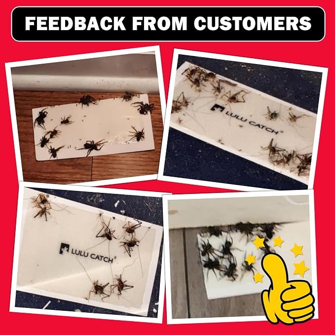 LULUCATCH Mouse Traps, 12 Pack Pre-Baited Sticky Mouse Traps Indoor for Home, Non-Toxic Bulk Sticky Pads, Glue Traps for Rats, Bugs, Spider, Mice, Cockroach, Pet Safe, Easy to Use