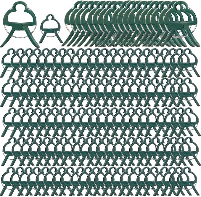 GXXMEI 80PCS Plant Clips 2 Sizes Adjusting Reusable Garden Plant Supports Clips for Supporting Stems of Flower Vine Vegetables Tomatoes Climbing