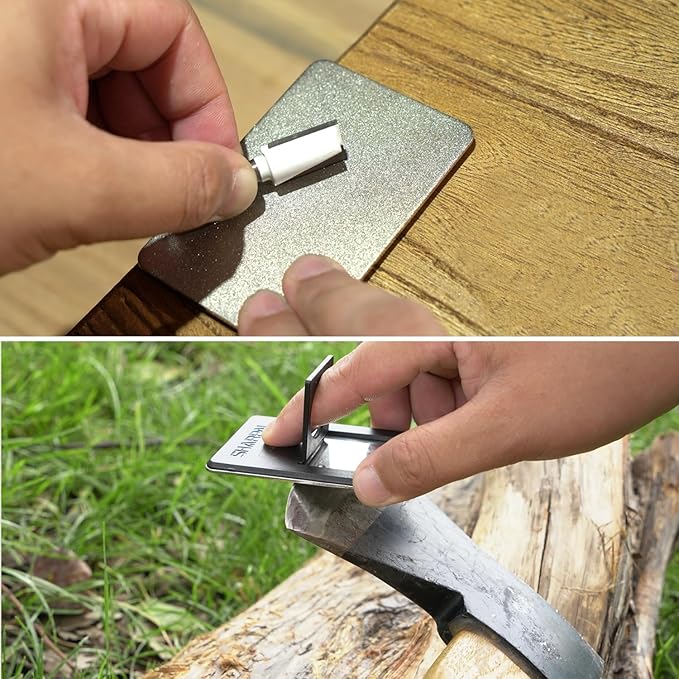 SHARPAL 114N Credit Card-Sized Diamond Sharpening Stone, Fine 600 Grit Pocket Knife & Tool Sharpener, Portable and Convenient for On-the-Go Use Fathers Day Gift