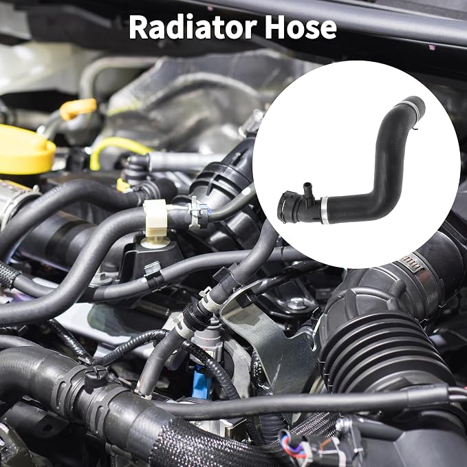Radiator Hose for Land Rover Range Rover HSE Sport Utility 4.4L 2006-2009 Good Sealing No.PCH501720 Upper Coolant Water Hose Black 1 Pcs