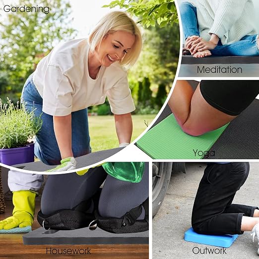 3 Pcs Garden Kneeling Pad, Thick Kneeling Pad, Comfortable Garden Kneeling Pads, Kneeling Mat Waterproof with Light Color Tone, Knee Pads for Gardening, Yoga, House Clean, Repair Work