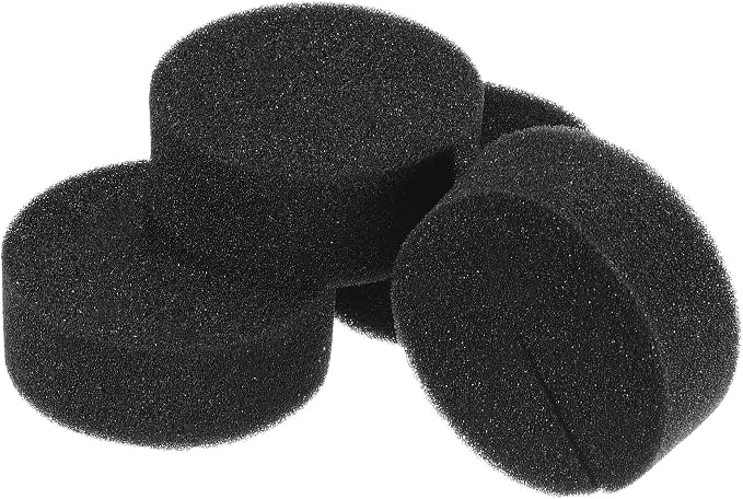MECCANIXITY 50pcs Hydroponic Sponges, 2.76" Growing Media Cylindrical Sponges for Home Vegetable Flower Planting, Black