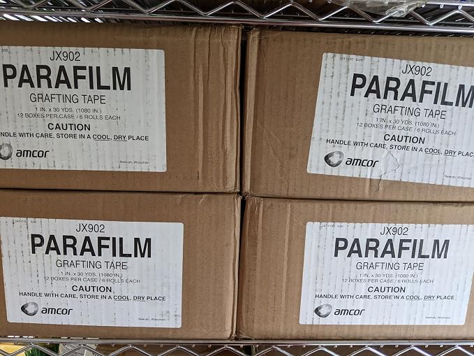 Genuine Parafilm Nursery Grafting Tape 1" Roll 30 Yards 90' 1080 Inches Per Roll (3 Boxes (18 Rolls))