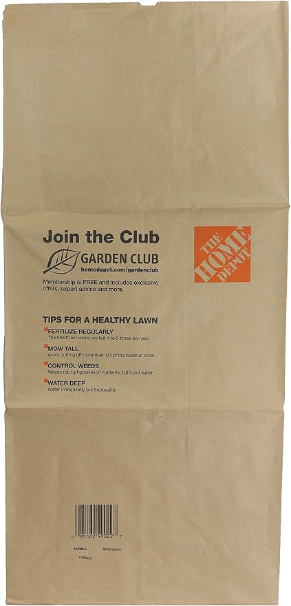 Home Depot Heavy Duty Brown Paper 30 Gallon Lawn and Refuse Bags for Home and Garden (70 Lawn Bags)