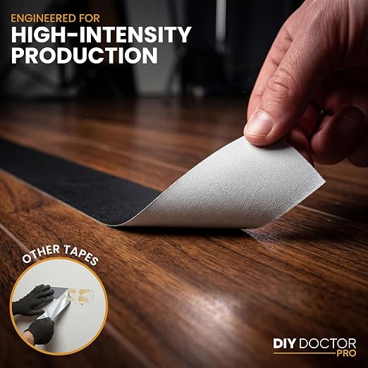 DIY Doctor Pro Professional Gaffer Tape ~2 Inch (48mm) Huge 30 Yards Black Matte Cloth Gaffers Tape for Stage, Floor & Cable Management – Strong Adhesive, No Residue, Non-Reflective - 6 Pack