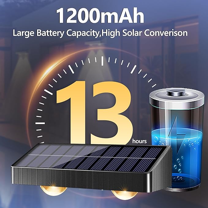 BrizLabs Solar Fence Lights Outdoor, 3 Color (2700K/4500K/6500K) & 6 Modes Solar Wall Light, 8 Pack 250lm LED Patio Deck Lighting IP65 Waterproof Fence Lighting for Outside Backyard Patio Railing Pool
