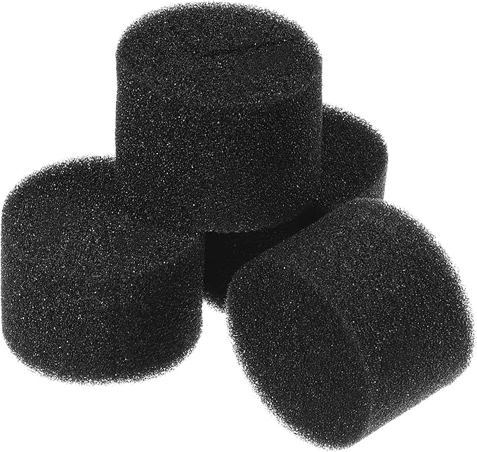 MECCANIXITY 50pcs Hydroponic Sponges, 1.57" Growing Media Cylindrical Sponges for Home Vegetable Flower Planting, Black