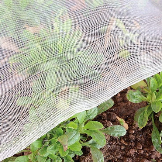 Garden Netting Pest Barrier: 8'x20' Fine Bug Netting for Garden Protection Row Cover Raised Bed Screen Mesh Greenhouse Mosquito Net, Protecting Tree Plants Vegetable Flowers Fruits