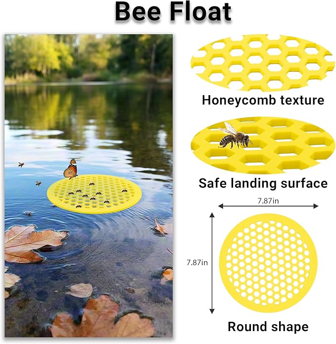 Bifeaw 4 Packs Bee Watering Station for Garden - 7.87 inch Pollinator Watering Station - Butterfly Feeder