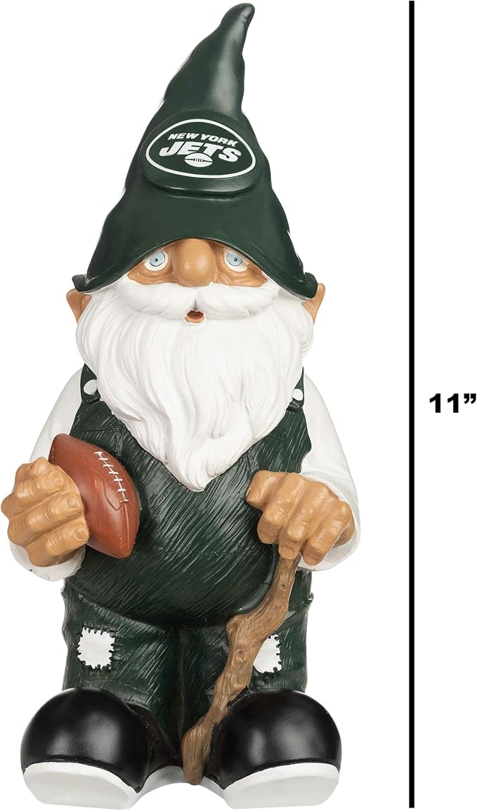 NFL Resin 11.5" Team Logo Outdoor Garden Statue Gnome