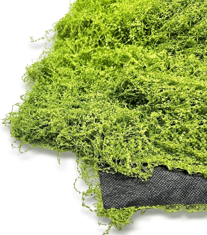 Fake Moss for Crafts 39.37" x 39.37" Faux Moss for Plants Indoor Artificial Moss for Decorating Green Faux Grass for Planters Crafts DIY Table Centerpieces Fairy Garden Floral Wedding 100 x 100cm