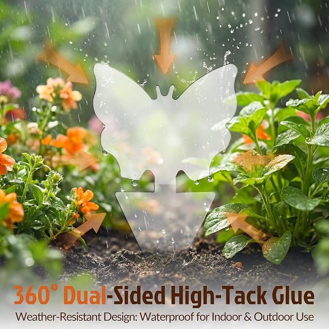 100 Pack Gnat Traps, Plant Sticky Traps for Flying Insects, Double Sided Flying Bug Catcher for Indoor Outdoor Fruit Flies, Mosquitoes,Easy Release Liner for Plants, House