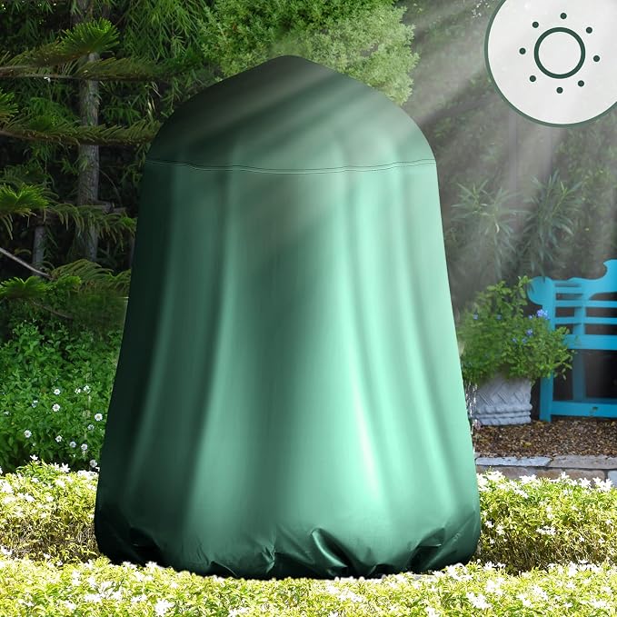 Tatuo Fountain Covers for Winter Waterproof 36"x42" 600d Outdoor Oxford Cloth Garden Fountain Statue Protective Cover with Drawstring for Outdoor Garden Statue(Green)