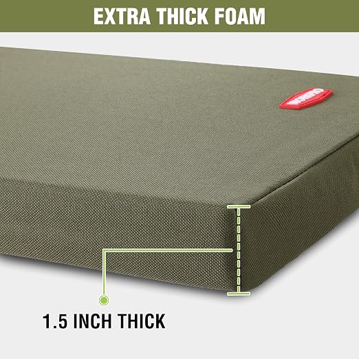 WORKPRO 17" Kneeling Pad with Removable Cover, Soft Pad Cushioning for Knee, Large Foam Kneeler Pad for Gardening, Daily Chores, Workout Supplies, Green