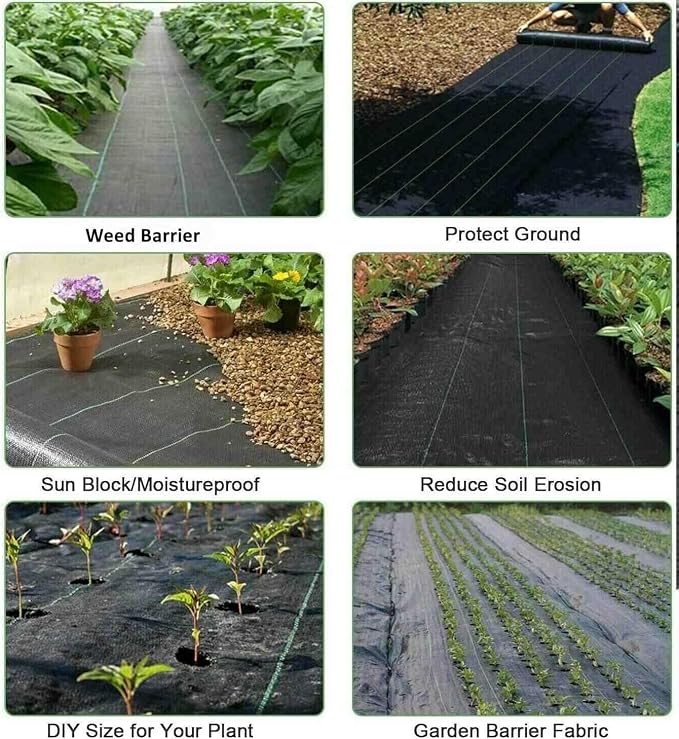 Weed Barrier Landscape Fabric Heavy Duty 3FT x 100FT Garden Fabric Weed Mat Ground Cover,Weed Barrier Fabric Gardening Mulch,Landscaping Fabric Weed Blocker,Weed Cloth Garden Bed Cover