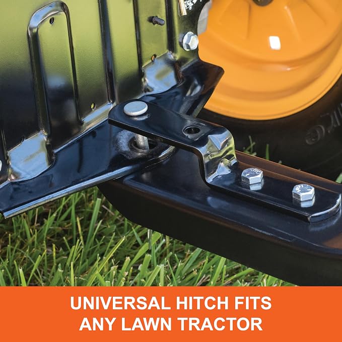 Agri-Fab 40 In Tow Behind Lawn Plug Aerator with 24 Galvanized Coring Knives and Universal Hitch