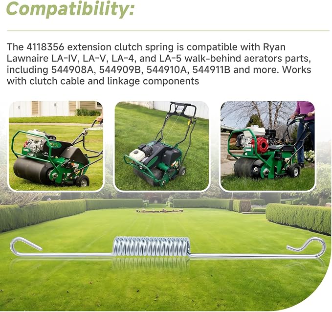 4118356 Clutch Spring, Compatible with Ryan Lawnaire LA-IV/LA-V Lawn Aerators Replacement Parts New & Old, Fits 544908A, 544909B, 544910A, 544911B and More