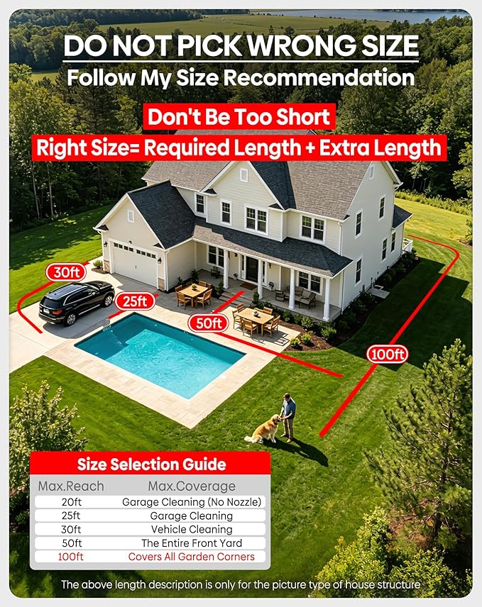 Non-Expandable Metal Garden Hose 30 Feet with Sprayer Nozzle, Flexible, No Kinking, Lightweight & Heavy Duty Water Pipe, Stainless Steel Outdoor Water Hose for Yard 30 ft, Male to Female Connector