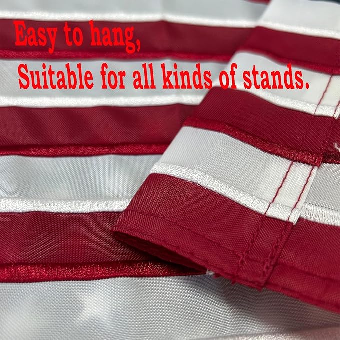 Bradford 2 Pack Embroidered American Garden Flag 12x18 inch, Small American USA Garden Flag for Outside Yard Heavy Duty