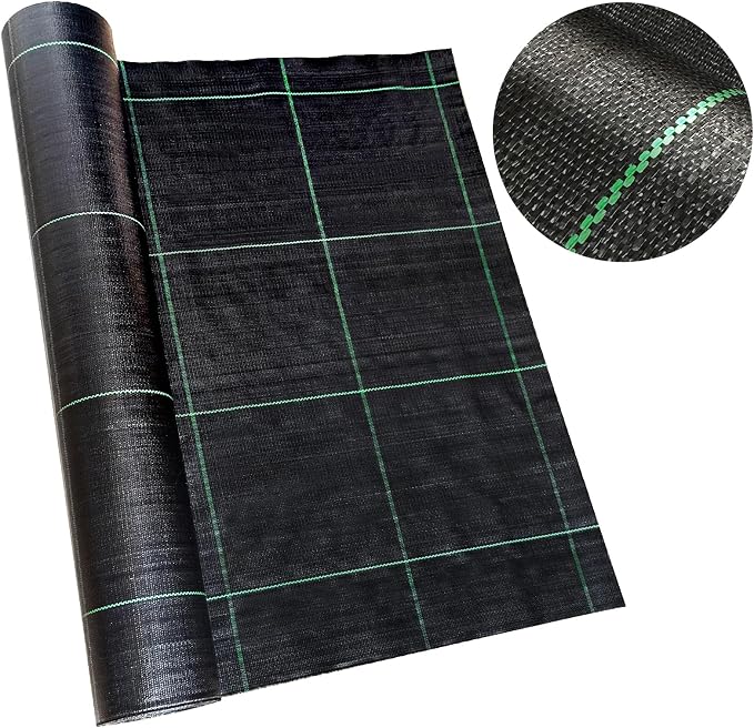 6ft x 300ft Landscape Fabric -Heavy Duty Weed Barrier Fabric for Landscaping, Weed Blocker Cloth,Geotextile Fabric for Garden, Driveway & Ground Cover, Garden Weed Mats,Grid Design