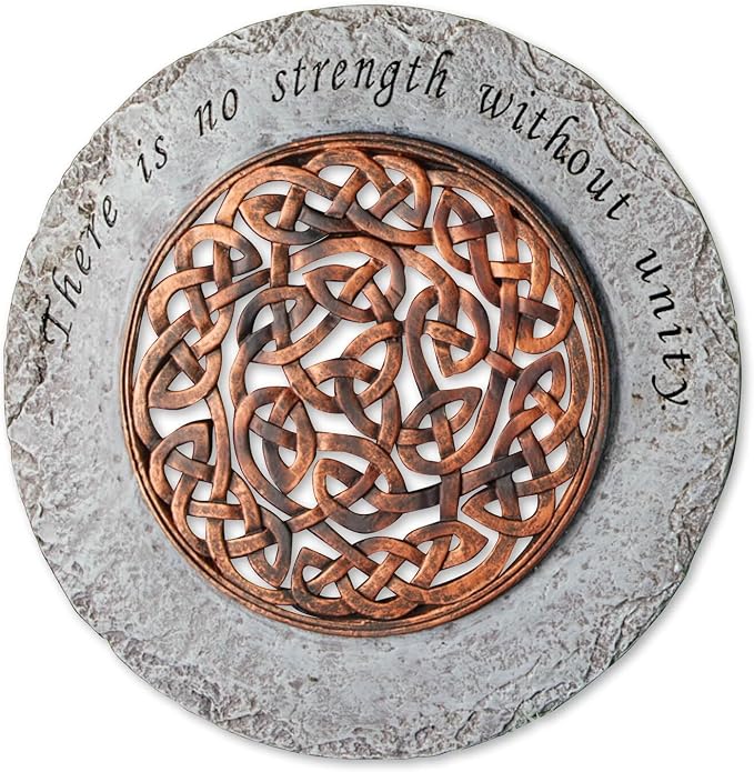Roman Giftware Inc., Garden Collection, 12" D Celtic Round Stepping,Religious, Inspirational, Durable (12x1x12)