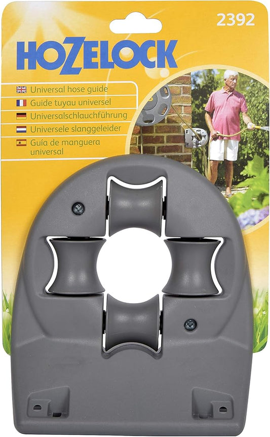 HOZELOCK - Universal Hose Guide : Helps to Guide your Hose Around Hard Wearing Corners, Easy to Install (Houses, Garages, Sheds), Prevents Hoses from Twisting and Tangling [2392P0000] Multi