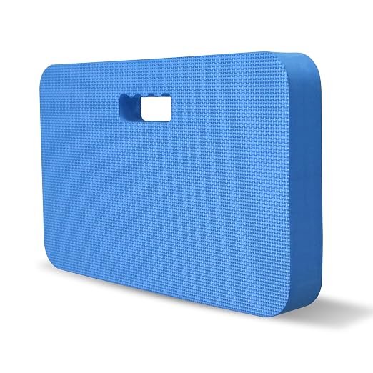 Gardzen Extra Thick Garden Kneeling Pad - for Gardening, Baby Bath, Yoga, Pilates, Exercise, 18"x11"x1.5", Blue