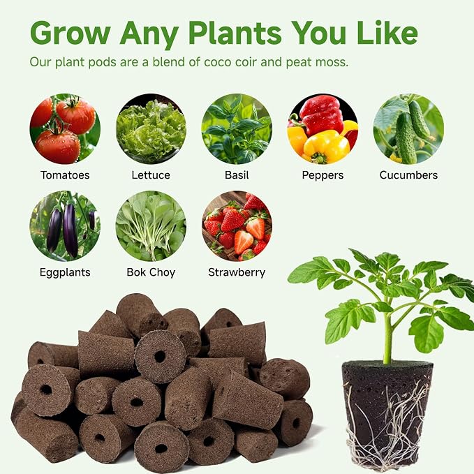 50 Pack Round hydroponic Growth Sponge, Suitable for Indoor and Outdoor hydroponic Gardens, Seed Germination, Plant Rooting, Vegetable Cultivation, Flower Arrangement