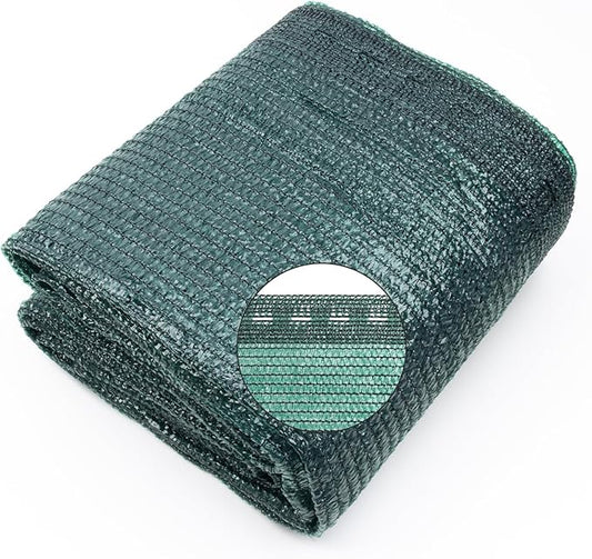 Cool Area 70% 10x20ft Sunblock Shade Cloth Cover Mesh UV Resistant Net for Garden Flower Plant Greenhouse, Dark Green