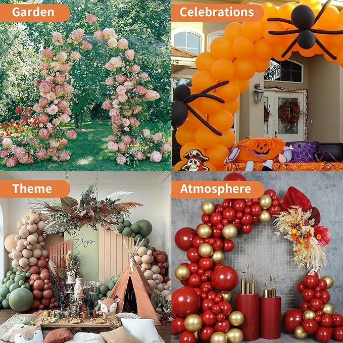 Mr.Ton 7.8ft White Wedding Arches, Bridal Party Decoration, Indoor Wedding Arch, Garden Arch Trellis for Climbing Plant Outdoor, 7.8Ft Wide x 6.4 Ft High