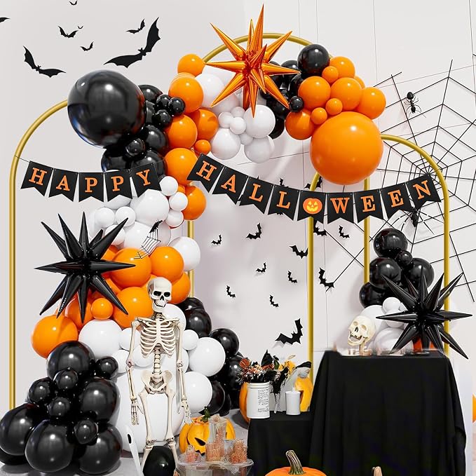 Hemmotop Metal Arch Backdrop Stand Set of 3, 6ft, 6.6ft, 7.2ft Wedding Arch Frame for Backdrop, Balloons, Flowers, Garden Décor, Gold Arched Stand for Birthday, Baby Shower, Graduation Party, 3 Pieces