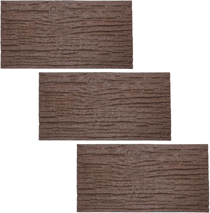 Sekcen 3 Pack Rubber Stepping Stones Outdoor Walkway Garden Recycled Paving Stones Pavers for Walkways