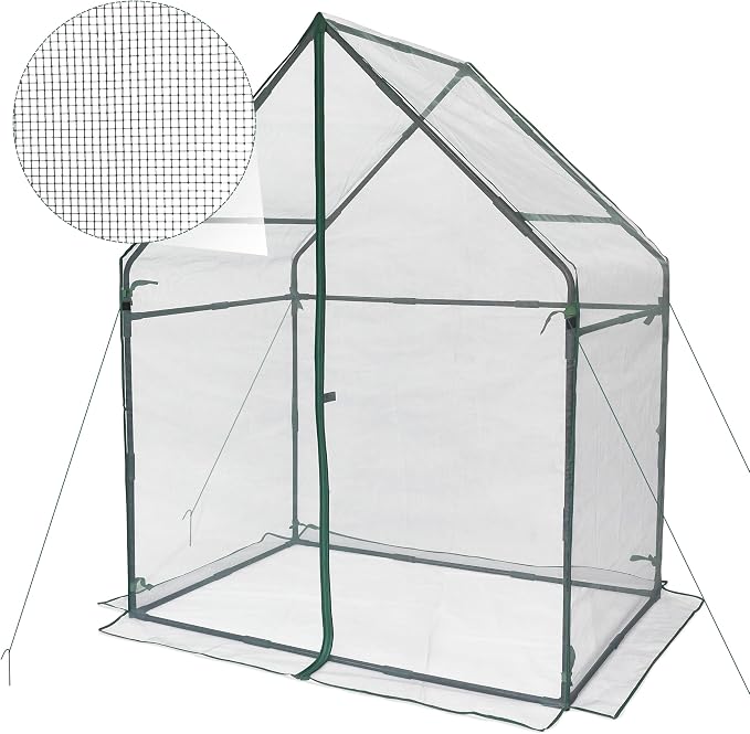 Gardzen Replacement Mesh Cover for Mini Greenhouse 53.3"(L) x36.2(W) x66.1(H), LH