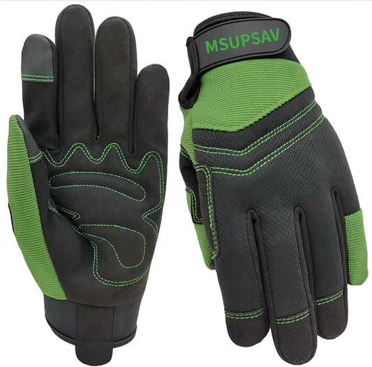 Gardening Gloves,Women Yard Work Garden Glove,Gifts | Thorn Proof,Puncture Resistant,Touchscreen,Gift,Leather,Spandex