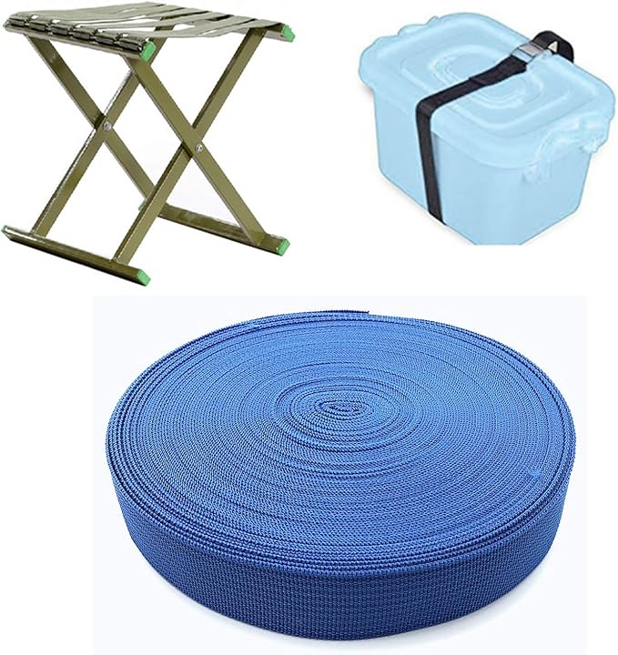 1 Roll 65.6 Feet Tree Tie for Plant Support Garden Strap 1 Inch Width Staking and Guying Material 1,800 Lbs Strength (Blue)
