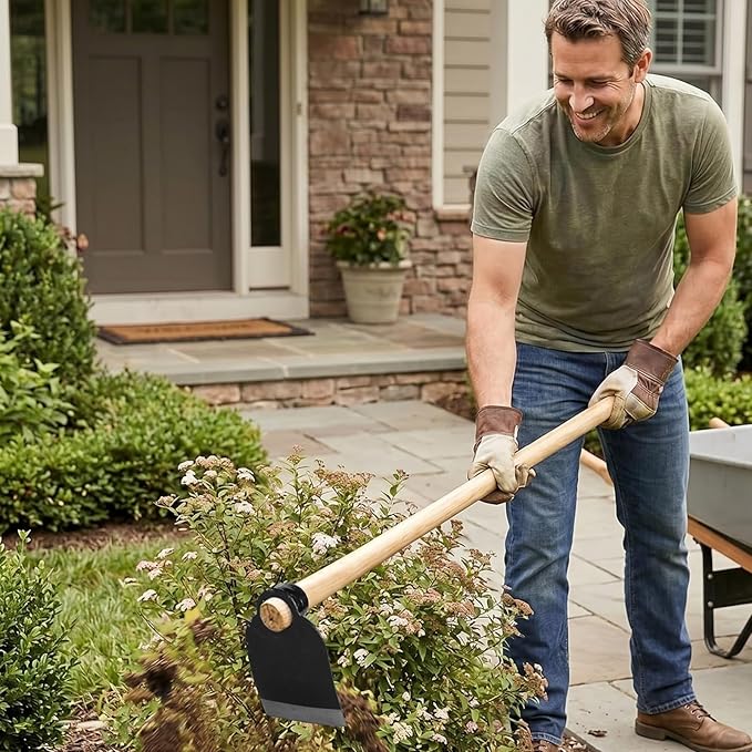 Hoe Head 1.6 lb, 4-1/2" Blade Width, 1-3/4" Diameter Hole, Grub Hoe Head Garden Steel Tool for Tough Soil, Garden Hacking, Landscaping, Farming or Yard Work, No Handle Included(Black,1 Pc)
