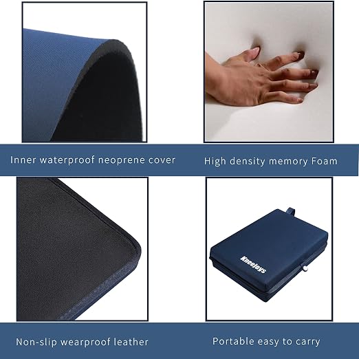 Bath Kneeler Pad Kneeling Pad Knee Pads for Women Knee Pads for Men Bath Kneeler Baby Bath Kneeler Kneeling Pad for Bathing Baby Garden Kneeling Pads Yoga Knee Cushion (Navy Blue)