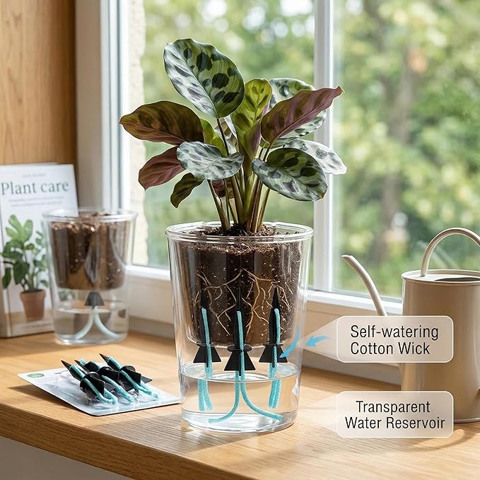 Plants 12 Pcs Self Watering Spikes for Indoor Outdoor Plants Adjustable Automatic Plant Stakes Devices Slow Release Valve DIY Drip Irrigation Vacation Fits Most Bottles