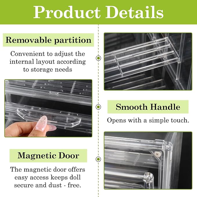 Klmnop Clear Mini Tabletop Greenhouse, Portable Small Indoor Greenhouse with Magnetic Waterproof Door for Seed Starting, Plant Warmth & Home Display, 14.2 x 8.7 x 10.6 Inch