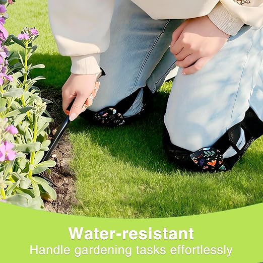 Garden Kneeling Pad and Knee Pads for Women, Lightweight Waterproof KneePads for Gardening, Anti Slip Leather Foam Padding Knee Protector for Flooring and Carpet Cleaning, House work, Gardening Maintain, Butterfly