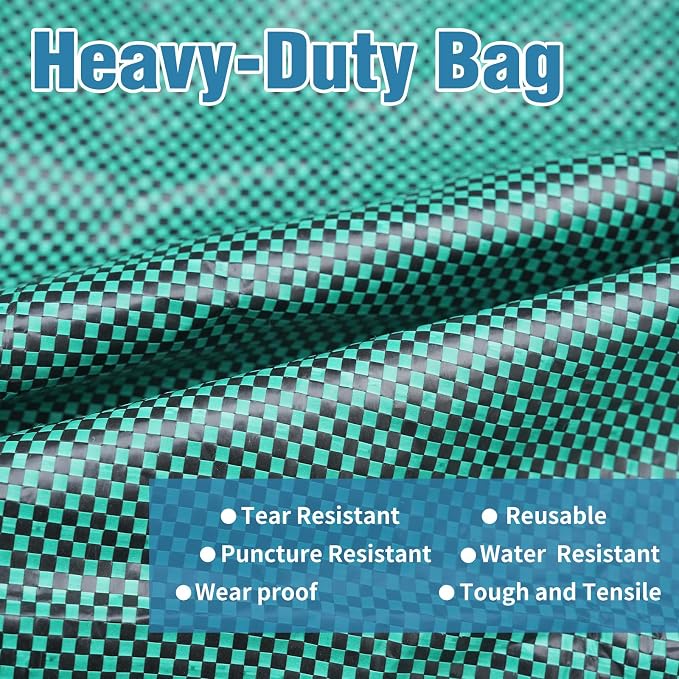 Reusable Leaf Bags, Tear-resistant & Reusable Lawn Bags, Yard Waste Bags, 72 Gal, 3 Pack