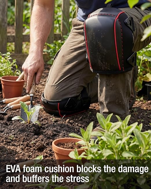 WORKPRO Garden Knee Pads For Unisex-Adult, Flooring Kneepads with Foam Padding, Comfortable Kneeling Cushion for Gardening, House Cleaning, Construction Work