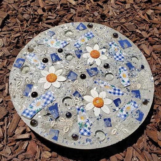 6 Pcs Bigger Round Stepping Stone Mold, 3 Size Cement Molds for Concrete, 10.63" 11.81" 12.99" Thicken Plastic Concrete Molds for Casting Garden Pavement and Stepping Stones Outdoor Walkway