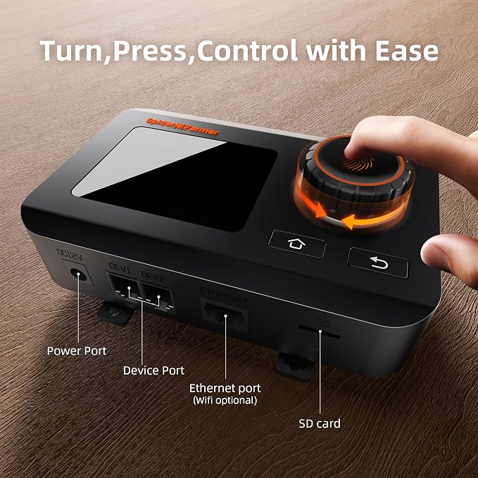 Spider Farmer GGS Controller Kits, Automatic Grow Environmental Controller, Temp Humid Light Sensor and Adapter, Ideal for Indoor Garden Grow Cycle System Auto Management