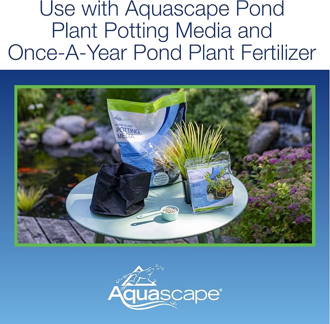 Aquascape 98929 Fabric Lily Pot 14" Round x 7" Deep (2 Pack) for Pond Water Feature Waterfall Landscape and Garden