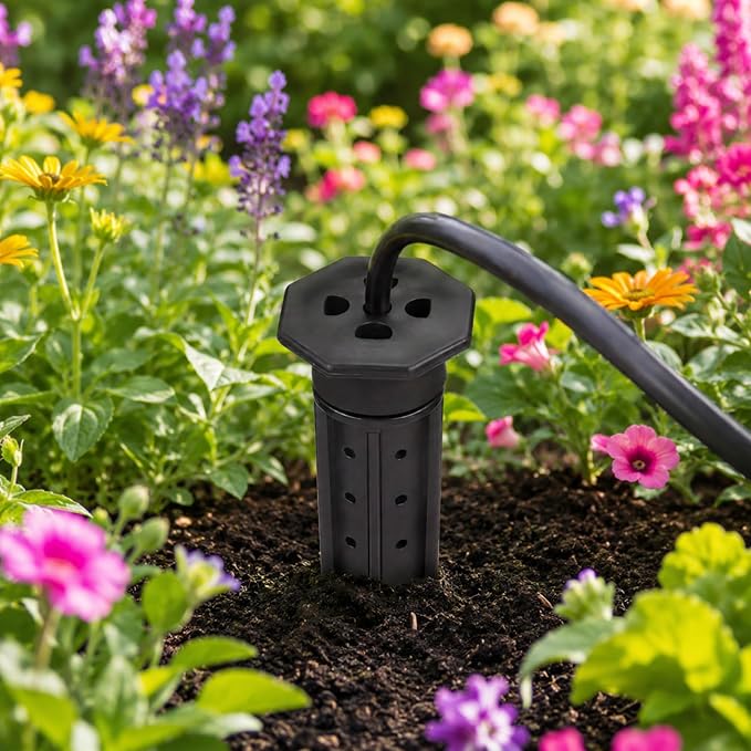 Junkin 18 Pack Tree Watering Stake Large UV Protected ABS Plastic Deep Root Irrigation Spike for Garden Shrubs Bushes Shrubs Flowers Fruits Vegetables Potted Plants (14 Inch)