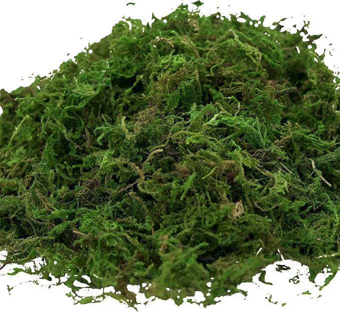 USMOLA Artificial Moss, 16OZ Fake Moss for Crafts Table Centerpieces Fairy Garden Wedding Party Decor, Faux Grass for Potted Plants, 455gr (Fresh Green)